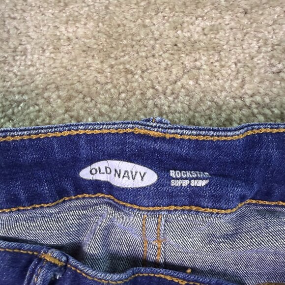 Old Navy Rockstar Super Skinny Women's Size 2 Stretch Blue Denim 28x26 E795 - Picture 4 of 11
